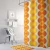 Mid Century Modern Orange and Yellow Shower Curtain: Retro Vibes