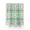 Mid Century Modern Palm Springs Breeze Block Shower Curtain, Bring a Chic and Invigorating Vibe to Your Bathroom Decor