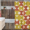 Mid Century Modern Shower Curtain, 60's Inspired Bathroom Decor, Unique Bathroom Accessory