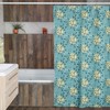 Mid Century Modern Shower Curtain, Atomic Stars Bathroom Decor, Retro Bathroom Accessory