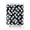 Mid Century Modern Shower Curtain, Black and White Retro Bathroom Decor, Unique Bathroom Accessory
