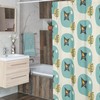 Mid Century Modern Shower Curtain, Retro Bathroom Accessory, MCM Style