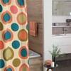 Mid Century Modern Shower Curtain Set, Tub and Retro Curtains, Vintage Bathroom Decor