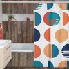 Mid Century Modern Shower Curtains, MCM Shower Accessory, Retro Bathroom Curtain with Classic Appeal