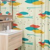 Mid Century Modern Shower Curtains, MCM Shower Accessory, Retro Bathroom Curtain with Modern Flair