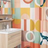 Mid Century Modern Shower Curtains, MCM Shower Accessory, Retro Bathroom Curtain with Timeless Appeal