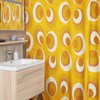 Mid Century Modern Tub Curtain, Vintage Bathroom Decor