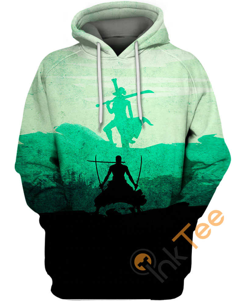 Mihawk And Zoro One Piece All Over Print Hoodie 3D