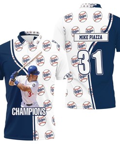 Mike Piazza's Los Angeles Dodgers Polo Shirt All Over Print Shirt 3d T-shirt - Show Your Love for the Legend