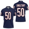 Mike Singletary #50 Chicago Bears Great Player NFL American Football Team Legacy Vintage Navy 3D Polo Shirt