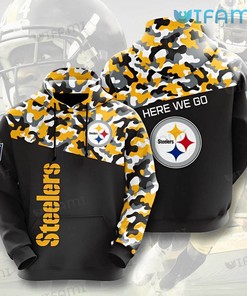 Military Black - Pittsburgh Steelers 3D All Over Print Hoodie