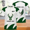 Milwaukee Bucks NBA Basketball Polo Shirt - Stay in Style and Show Your Love for the Milwaukee Bucks
