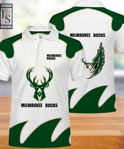 Milwaukee Bucks NBA Basketball Polo Shirt - Stay in Style and Show Your Love for the Milwaukee Bucks