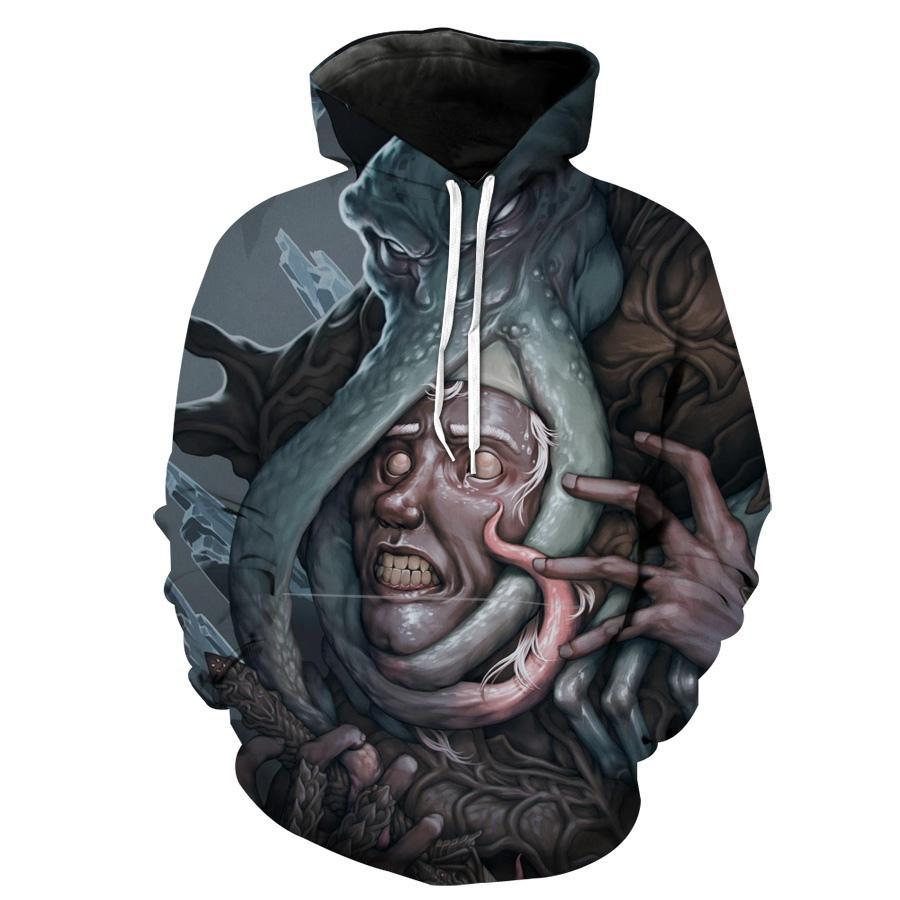 Mindflayer Fantasy Monsterss Custom 3D Hoodie