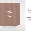 Minimalism Abstract Art Eye Shower Curtain, Waterproof & Washable Modern Bathroom Set, Custom Sizes Available