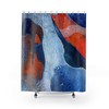 Minimalist Black and White Abstract Art Shower Curtain, Perfect for Modern College Dorms