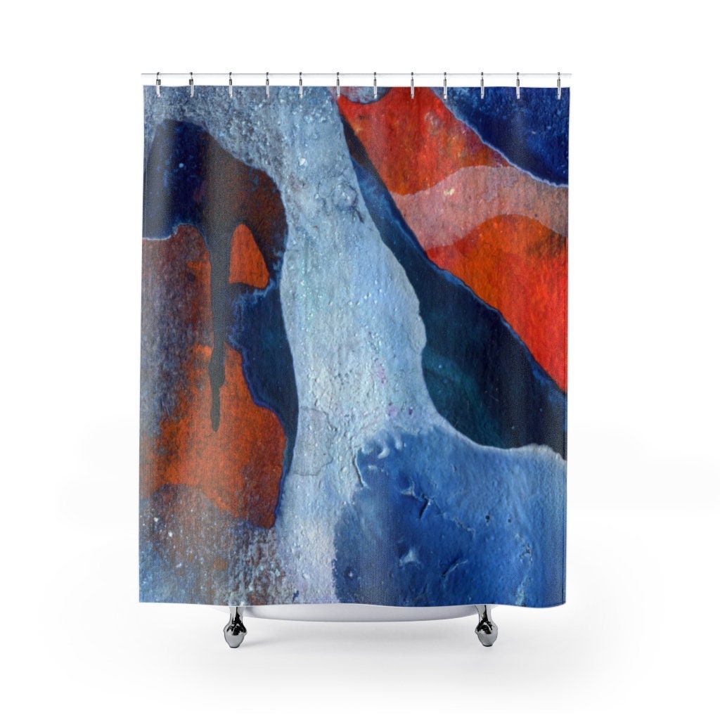 Minimalist Black and White Abstract Art Shower Curtain, Perfect for Modern College Dorms