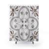Minimalist Contemporary Shower Curtain for College Dorm & Bathroom Decor - Bath Curtain Included
