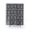 Minimalist Gray and Atomic Mod Ages Mid Century Modern Shower Curtain for a Modernist Bathroom