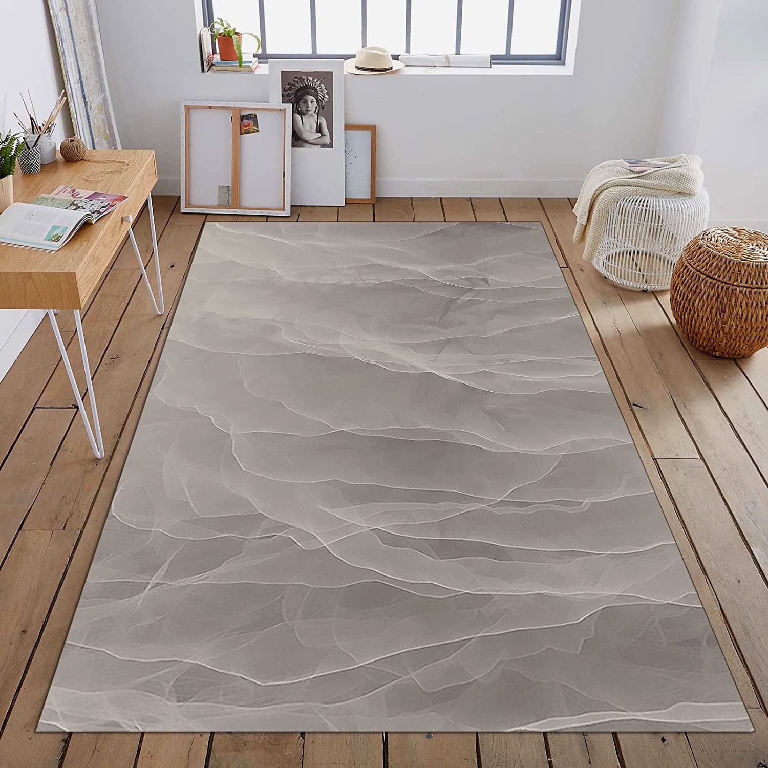 Minimalist Modern Style Area Rug with Customizable Art Deco Design for Home - Image 2
