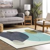 Minimalist Organic Composition Square Rug with Boho Touch for Cozy Home Decor