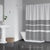 Minimalist Wavy Stripe Shower Curtain, Add a Scandi Vibe to Your Bathroom Decor
