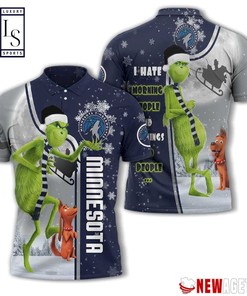 Minnesota Timberwolves Grinch Steals Christmas with 3D T-shirt Birthday