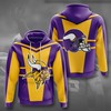 Minnesota Vikings 3D All Over Print Zip Up Hoodie for Men