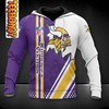 Minnesota Vikings 3D Football NFL Hoodie - Perfect for Fans!