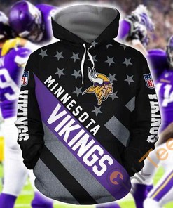 Minnesota Vikings Hoodie with Personalized All Over Print for Fans