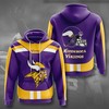 Minnesota Vikings Men's 3D Hoodie with Custom Design