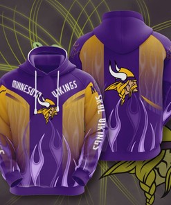 Minnesota Vikings Men's 3D Hoodie with Full Size Print