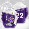 Minnesota Vikings Men's 3D Hoodie with Graphic Print