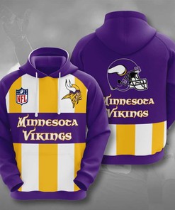 Minnesota Vikings Men's 3D Hoodie with Unique All Over Print