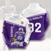 Minnesota Vikings Men's 3D Hoodie with Unique Zipper Design