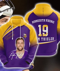 Minnesota Vikings Sporty 3D Hoodie with Custom Design