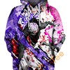 Miracle Human All Over Print Zip Up Hoodie Men