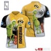 Missouri Tigers Grinch Steals Christmas with Breathable Fabric 3D Polo Shirt for Men