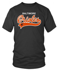 Mlb Baltimore Orioles T-Shirt, Classic Logo Baseball Tee