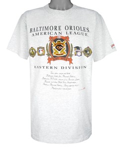 Mlb (Nutmeg), Baltimore Orioles T-Shirt 1991 Sweatshirt