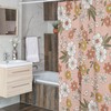 Mod Boho 1970's Flower Shower Curtain, Groovy Retro Bathroom Decor, Unique Bathroom Accessory