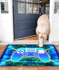 Modern 3D Gamer Carpet with Game Print Design for Gaming Rugs in Boys' Bedroom and Living Room Decor