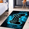 Modern 3D Gamer Carpets for Living Room and Bedroom with Video Game Area Rugs, Video Game Controller Gamepad