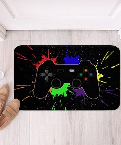 Modern 3D Printed Game Controller Floor Mat - Enhance Your Gamer Bedroom with EHEREHS Gaming Large Rugs