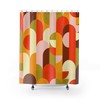 Modern Abstract Art Mid Century Retro Shower Curtain - Perfect for a Modern Bathroom Upgrade