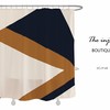 Modern Abstract Shower Curtain, Heavy Quality Curtains with 12 Hook, Extra Long for Customize Bathroom Decor