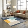 Modern Abstraction Minimalism Printed Area Carpet for Custom Home Decor in the 70s Style