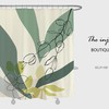 Modern Art Leaf Pattern Shower Curtain - Heavy Duty Polyester Fabric with Hook - Waterproof Home Bathroom Decor