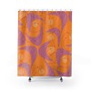 Modern Art Print Retro Shower Curtain - Funky Housewarming Gift Idea, Unique Housewarming Gift