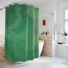 Modern Boho Shower Curtain, Sage Green Tiles Design, Relaxing Bath Decor